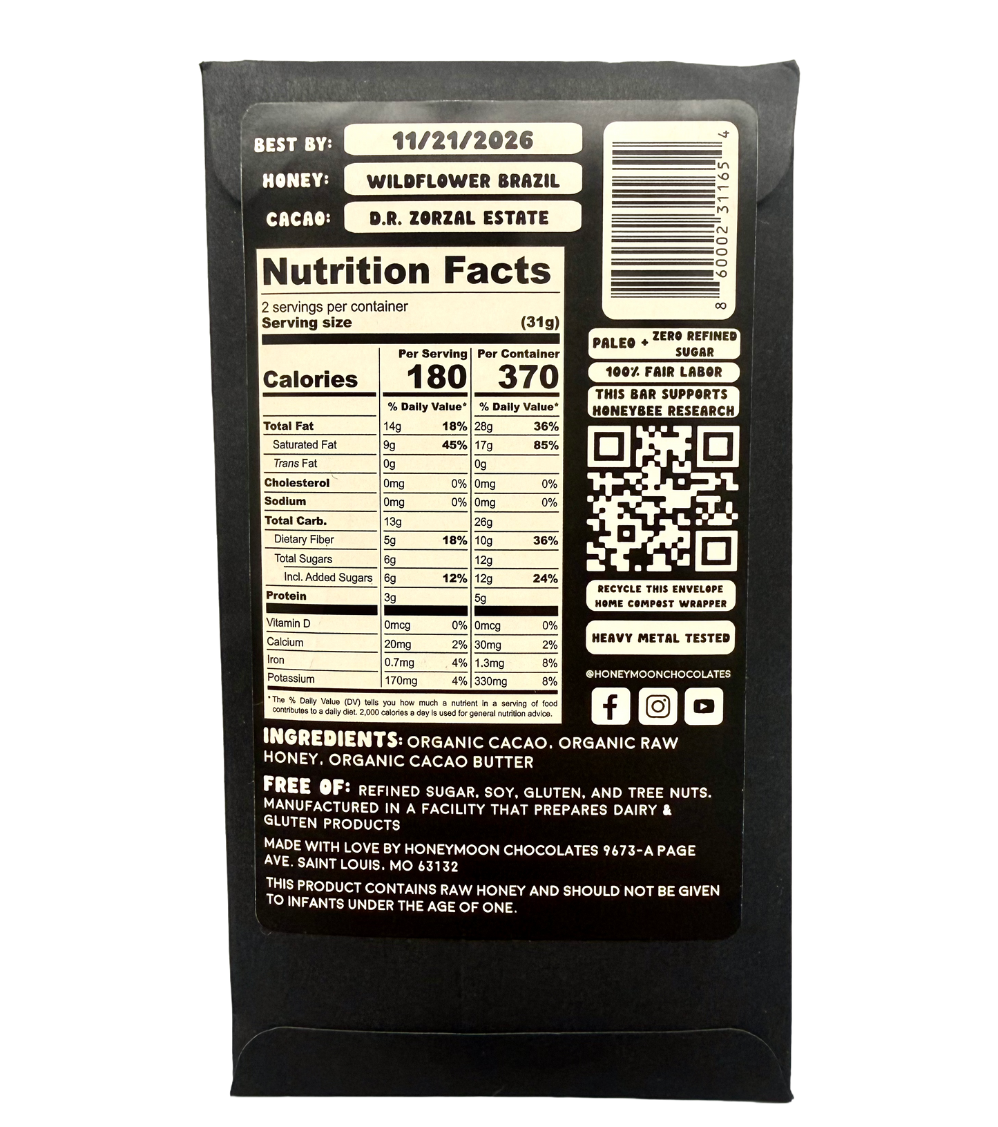 Case of 12 77% Dark Chocolate