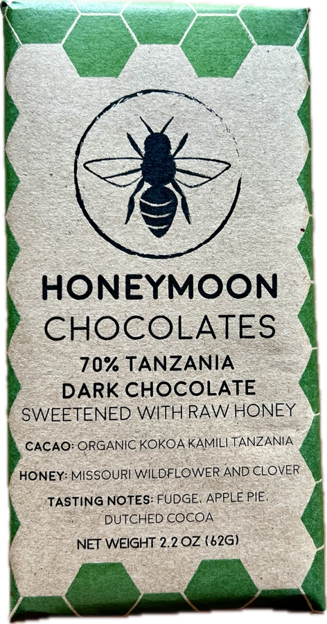 70% Raw Honey Dark Chocolate