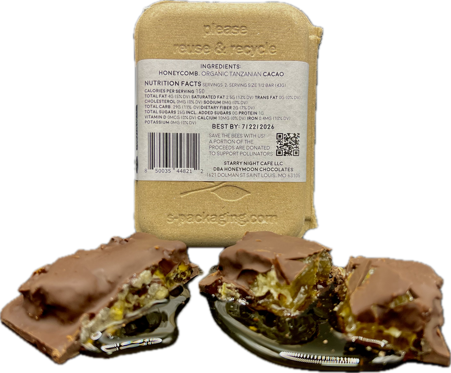 Chocolate Covered Raw Honeycomb